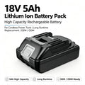 18V 5Ah Lithium Ion Battery Pack High Capacity Rechargeable Battery for Cordless Power Tools Long Runtime Replacement OEM ODM MegaBDM
