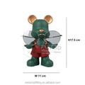 Modern Green Dish Bowl Statue Storage Watch Jewelry Key Stand Ceramics Bear Glasses Holder for Home Decoration