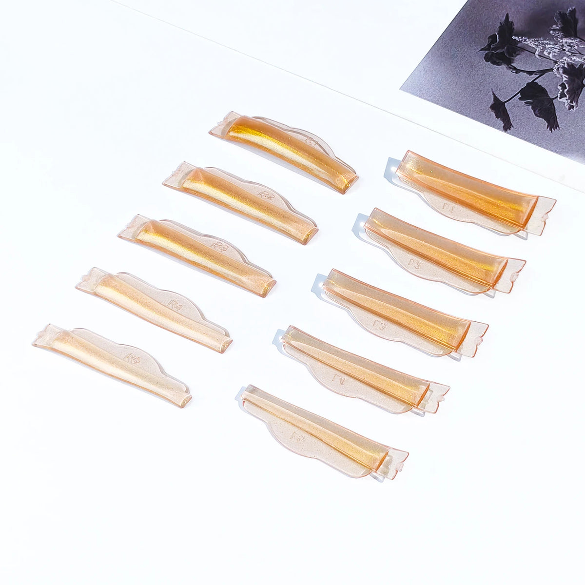 Private Label 5 Pair Gel Lash Lift Pads Soft Glueless Lash Lift shields Salon Self Sticky Lash Lift Rods Korean Eyelash Perm MegaBDM