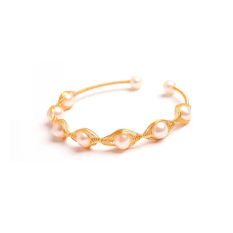 2021 Wholesale Factory Cheap Fashion Jewelry Hand Woven Friendship Bangle Genuine Personalized Copper Hand Bracelet for Women
