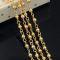 GP US 3.0mm Handmade Beaded Chain 14k Gold Filled Satellite Bulk Chains Permanent Jewelry Chains Saturn Jewellery Wholesale