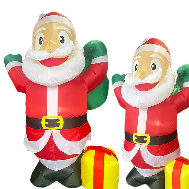 Advertising Inflatable Classic Design 2.4M Inflatable Christmas Santa Claus Outdoor Indoor Party Inflatable Toys Decorations