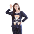 Women's Elegant Vintage Luxury Sleepwear Organic Cotton Breathable Knitted Pajamas for Spring Summer Autumn Winter Romantic
