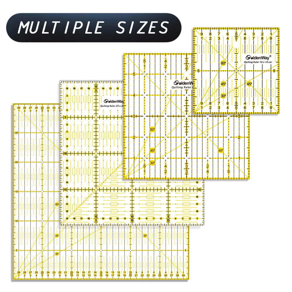 Acrylic Portable Non-Slip Durable Sewing Quilting Tailor Ruler 15x30cm for DIY Projects and Crafting MegaBDM