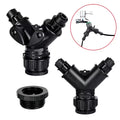 6mm Y Shape Garden Irrigation Water Splitter 1/2'' 3/4'' Dual Thread Garden Hose 2 Way Quick Connector Water Tap Adapter MegaBDM