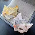 Wholesale Polished Multi-Material Crystal Fox Mask DIY Letterpress Printed for Home Decor Feng Shui Unique Holiday Gift Healing MegaBDM