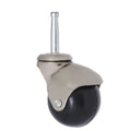 2-Inch Solid Swivel Ball Caster Wheel Modern Chrome Coating for School Bathroom Hospital Living Room Supermarket Outdoor Use