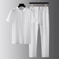 Bangladesh China Factory Price UV Protective Comfortable Breathable and Refreshing Summer Men Casual Sportswear Set with Pleats MegaBDM