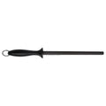 Professional 10-Inch Black Ceramic Honing Rod Knife Sharpener Eco-Friendly PP Handle Extra Fine Grit 1500- Impact-Resistant MegaBDM