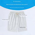 OEM Factory Kids 100% Cotton Breathable Quick Dry Plus Knee Length Five Point Summer Sports Casual Loose Straight Leg Shorts