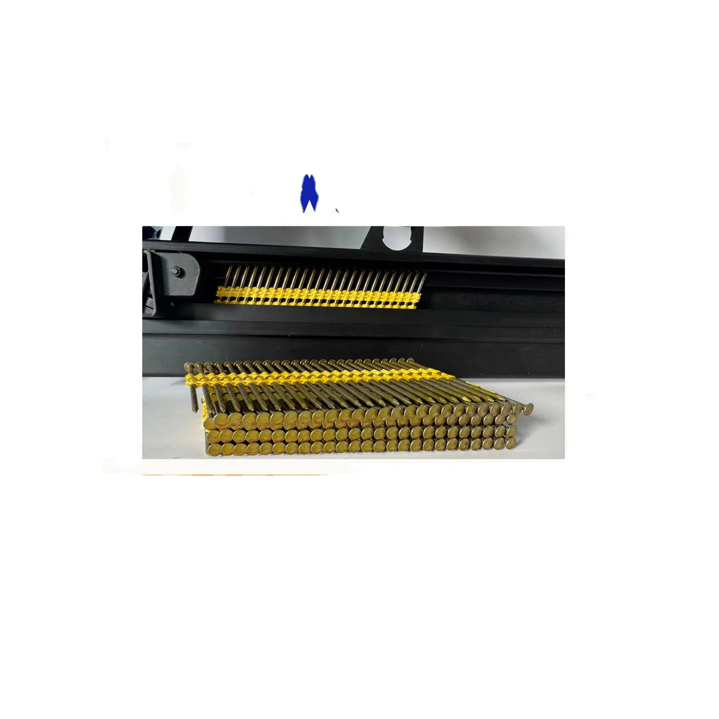 21-degree Plastic Strip Frame Nails Are Compatible with Major Brands of Nail Guns and Use 3-inch Paint.