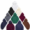 Bangladesh CN Factory Price Custom Logo Embroidery 500G Heavyweight Fleece Lined Cotton Hoodie Oversized Pullover Sweatshirt MegaBDM