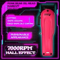 Professional Electric Hair Clipper 5 Gradient DLC Blade Barber Hair Trimmer for Man Everglow 7000RPM Adjust Punk Bear Clipper