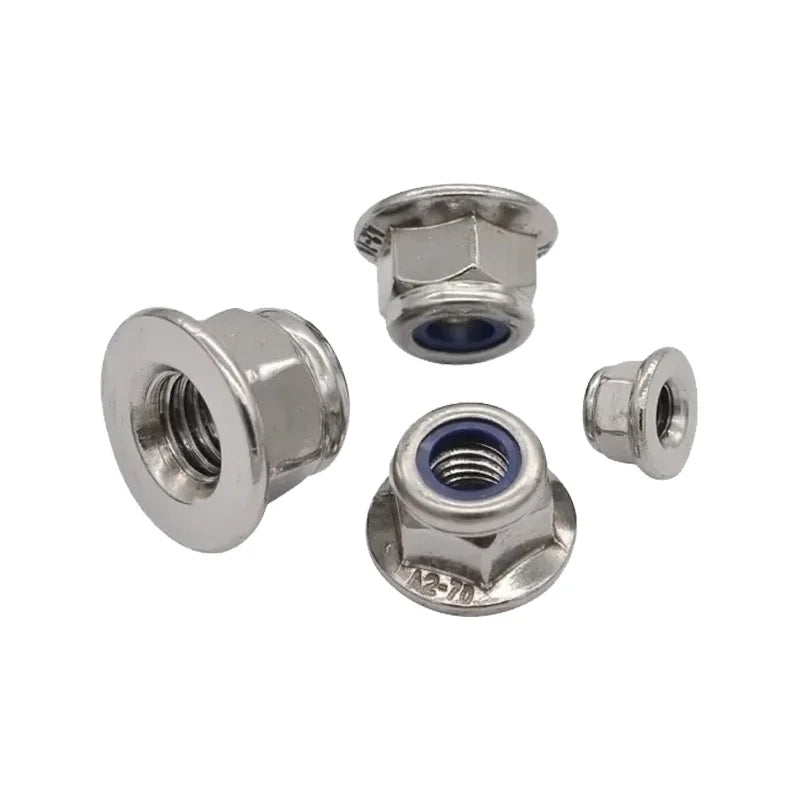 High-quality DIN6926 Stainless Steel Hexagonal Flange Self-locking Nylon Insert Lock Nut Provided by Reliable Suppliers.