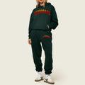 Wholesale Women's Plus Size Streetwear Autumn Lined Tracksuit Casual Loungewear 100% Cotton
