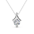 Ideal Cut 1 Carat GRA Moissanite 925 Sterling Silver Chic Ribbon Bow Pendant Necklace Jewelry for Women Destiny Jewellery