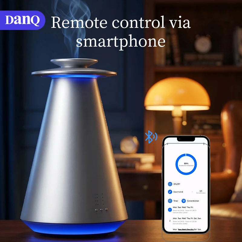 Luxury Essential Oil Diffuser DANQ Battery Aroma Machine 110ml Low Noise for Retail Mall Restaurant OEM ODM MegaBDM