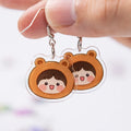 Custom Acrylic Earrings Featuring a Transparent Glossy Finish and Colorful Printssuitable for Gifts and Commercial Events. MegaBDM
