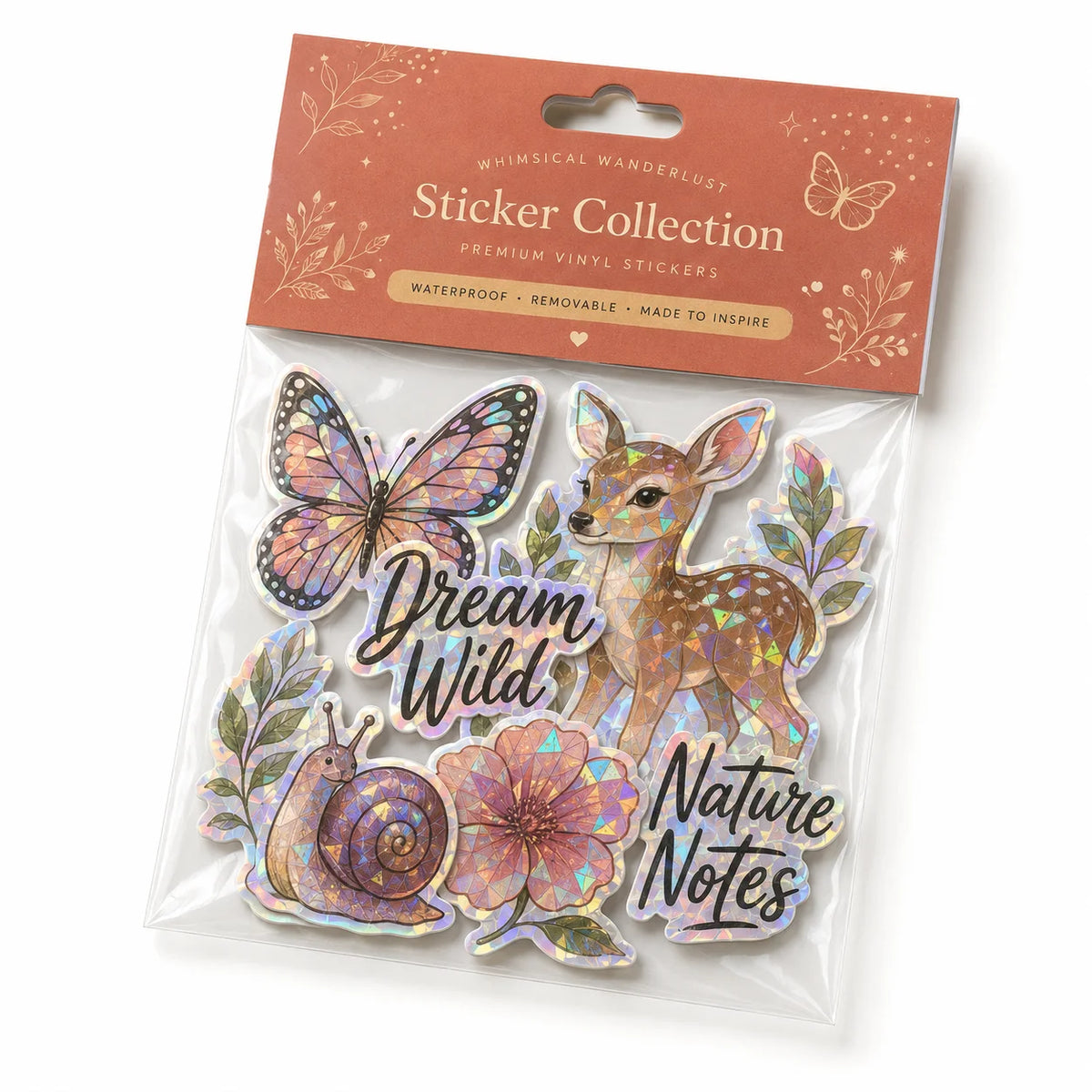 Custom-made Sticker Packs Featuring Header Cards and Corporate Logos; Waterproof Vinyl Sticker Packs for Promotional Use. MegaBDM