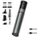 New Mini Portable Vacuum Cleaner Cordless Handheld Vacuum With 6 Suction Heads Easy to Clean for Desktop Keyboard & Car (USB)