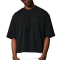 Wholesale Custom Men's Oversized Knitted Hip Hop Tshirt 260-340gsm Heavyweight Box Fit 100% Cotton Loose Fit Long Length
