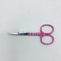 High Quality Stainless Steel Cuticle Nail Scissors Red White Full Zebra Pattern Transparent Blue Sharp Curved/Straight Blade