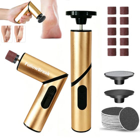 Portable Foldable Rechargeable Electric Foot File Electric Foot Callus Remover Metal Construction With Nail Grinder