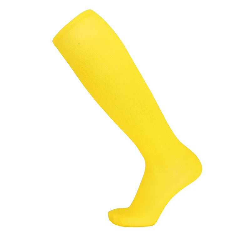 LINGTU CDP502 Wholesale White Soccer Sock Football Sox Thin Breathable High Elastic Sports Socks Knee High Long Soccer Socks