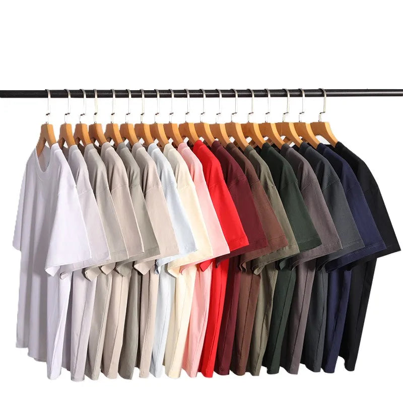 Bangladesh China Factory Price 230g Cotton Round Neck Mens Short Sleeve T Shirt Solid Color Breathable Eco Friendly T Shirt