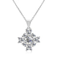 Environmental Friendly GRA Moissanite Diamond Fine Jewelry Unique 925 Silver Cluster Necklace for Women Destiny Jewellery