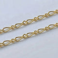 GP US 1.5mm 14K Yellow Gold Figaro Chain 1+1 Gold Filled 14k  Permanent Jewelry Chains Rectangular Tarnish Free Wholesales