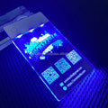 Luxury LED Touch Pad Switch Battery Powered Certified Staff Name Badge Card Custom Employee ID Badge Holder Engrave Plastic