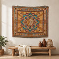 Wholesale Custom Woven Camping Blanket Jacquard Tapestry Eco-Friendly All-Season Decorative Sofa Cover Throw MegaBDM