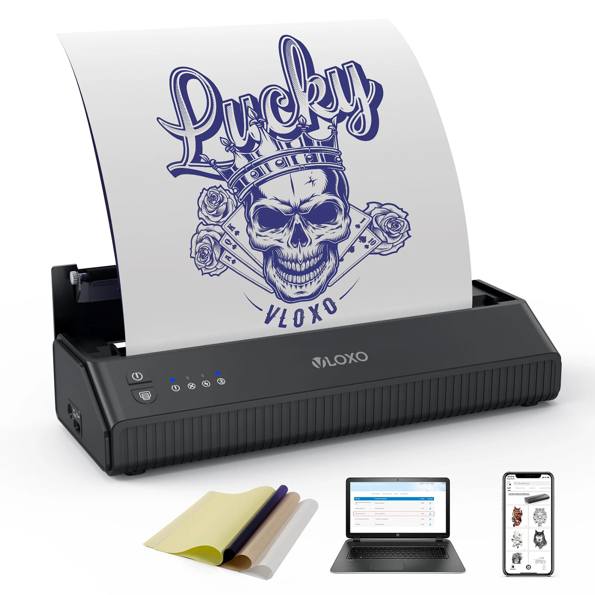 MHT-P8008 Tattoo Transfer Thermal Printer Tattoo Stencil Printer Machine A4 Tattoo Thermal Printer MegaBDM