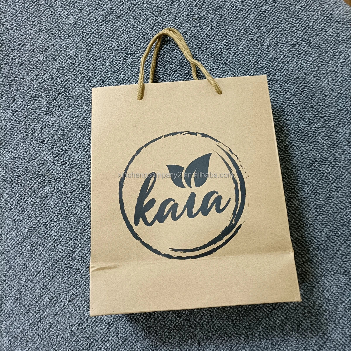 EXW Price Good Quality Handle Ribbon Paper Shopping Bag with logo Dealer Shopping Paper Bag Shopping Bag Custom logo