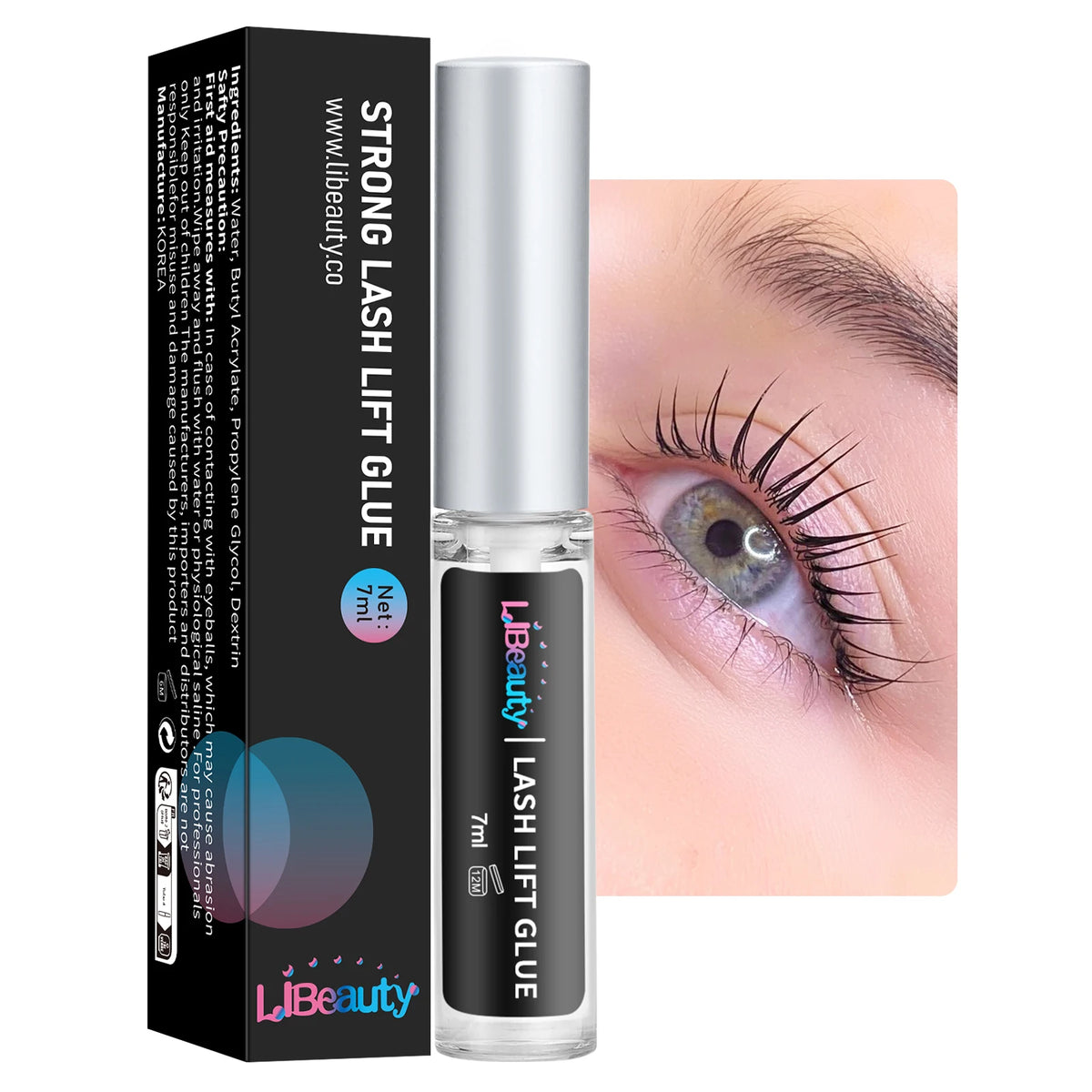 LiBeauty clear Lash Lift Glue for Lifting 7ml Lash Lifting Adhesive Non-Irritating Curl Eyelash Perm Glue MegaBDM