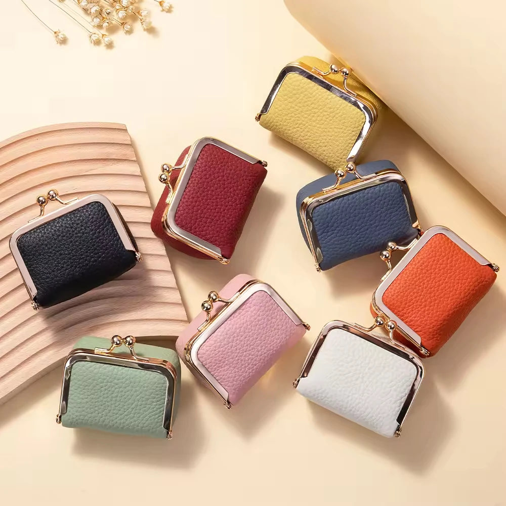 Multicolor Metal Edge Jewelry Case Fashionable Mini PU Leather Jewelry Pouch Multi-functional Storage Box for Earrings Rings