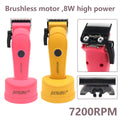 JUCAI Mini Candy JC-06 Professional Clipper 7200RPM Brushless Motor Fade Blade with Base Charger Precision Hair Machine