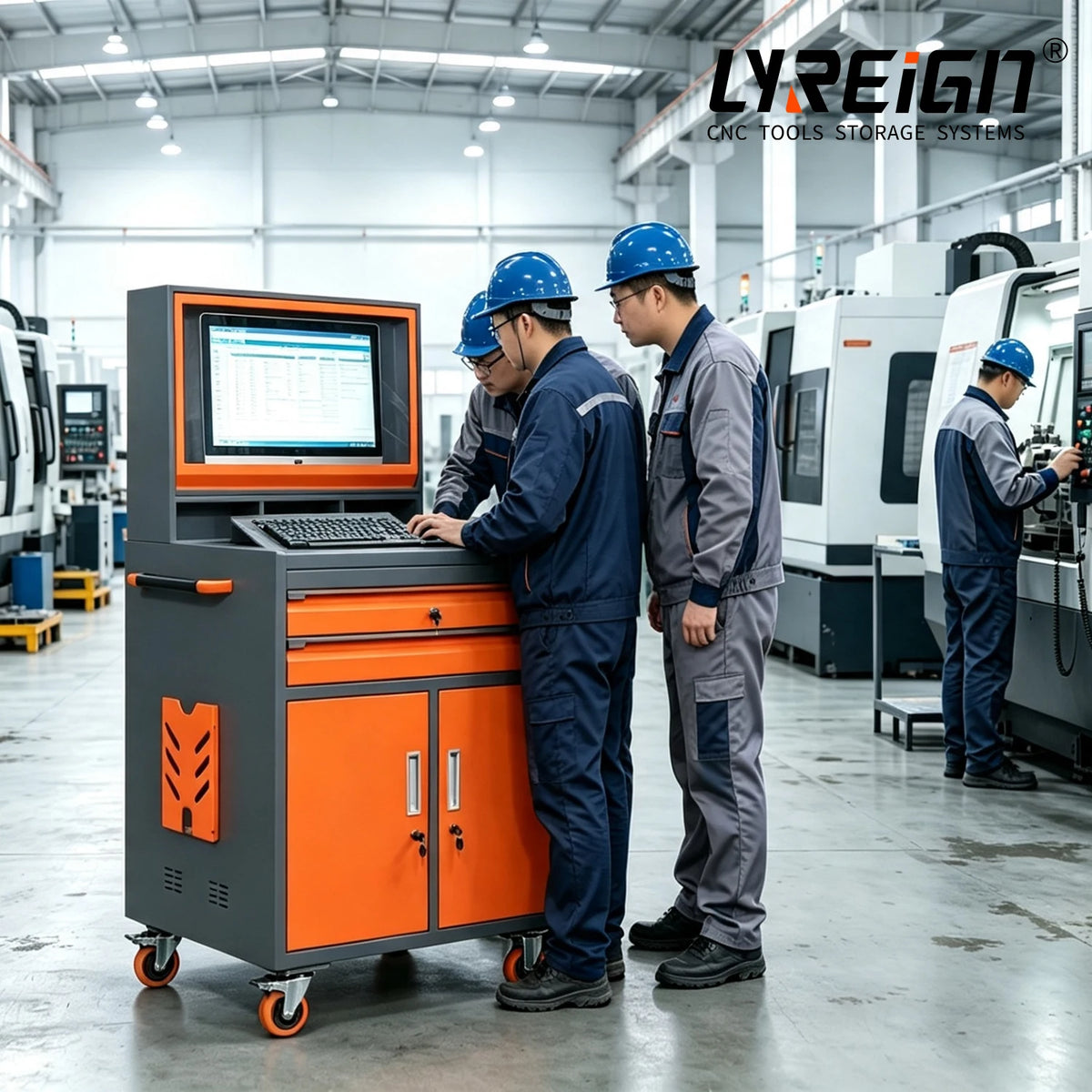 Industrial Computer Cabinet Mobile and Secure LCD Computer Cabinet Industrial Computer Desk with Enclosure Suitable MegaBDM