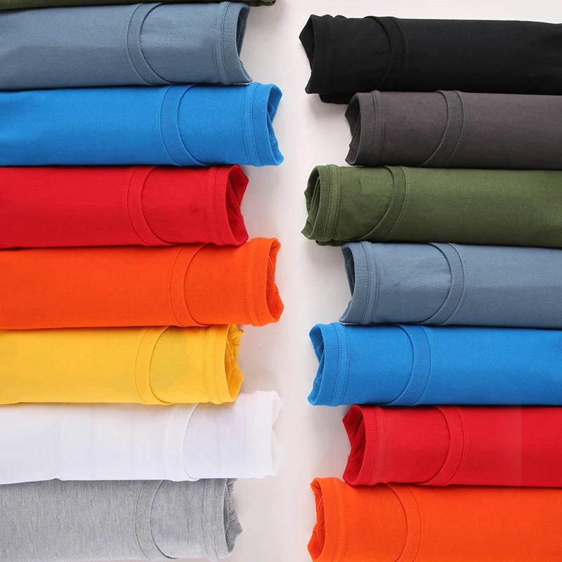 Oem customized logo design logo men's short sleeved round neck solid color fashion bottoming shirt MegaBDM