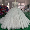 Jancember XS027 Luxury Long Sleeve Ball Gown Empire Wedding Women's Dresses