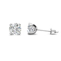 Perfect Gemstone 1 Carat Moissanite Diamond 925 Sterling Silver Solitaire Stud Earrings  for Women Destiny Jewellery