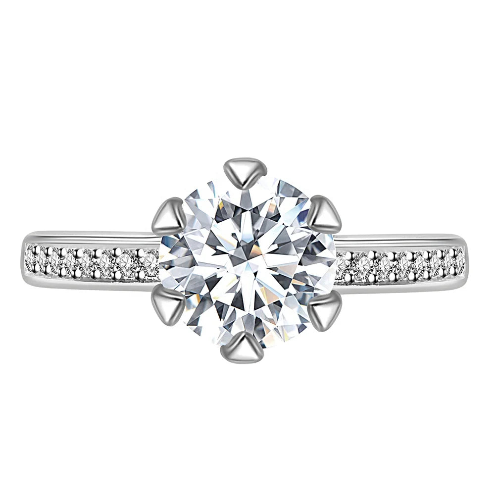 GRA Certificate Moissanite Diamond Women Jewelry Wholesale Fine Luxury Engagement Ring Destiny Jewellery