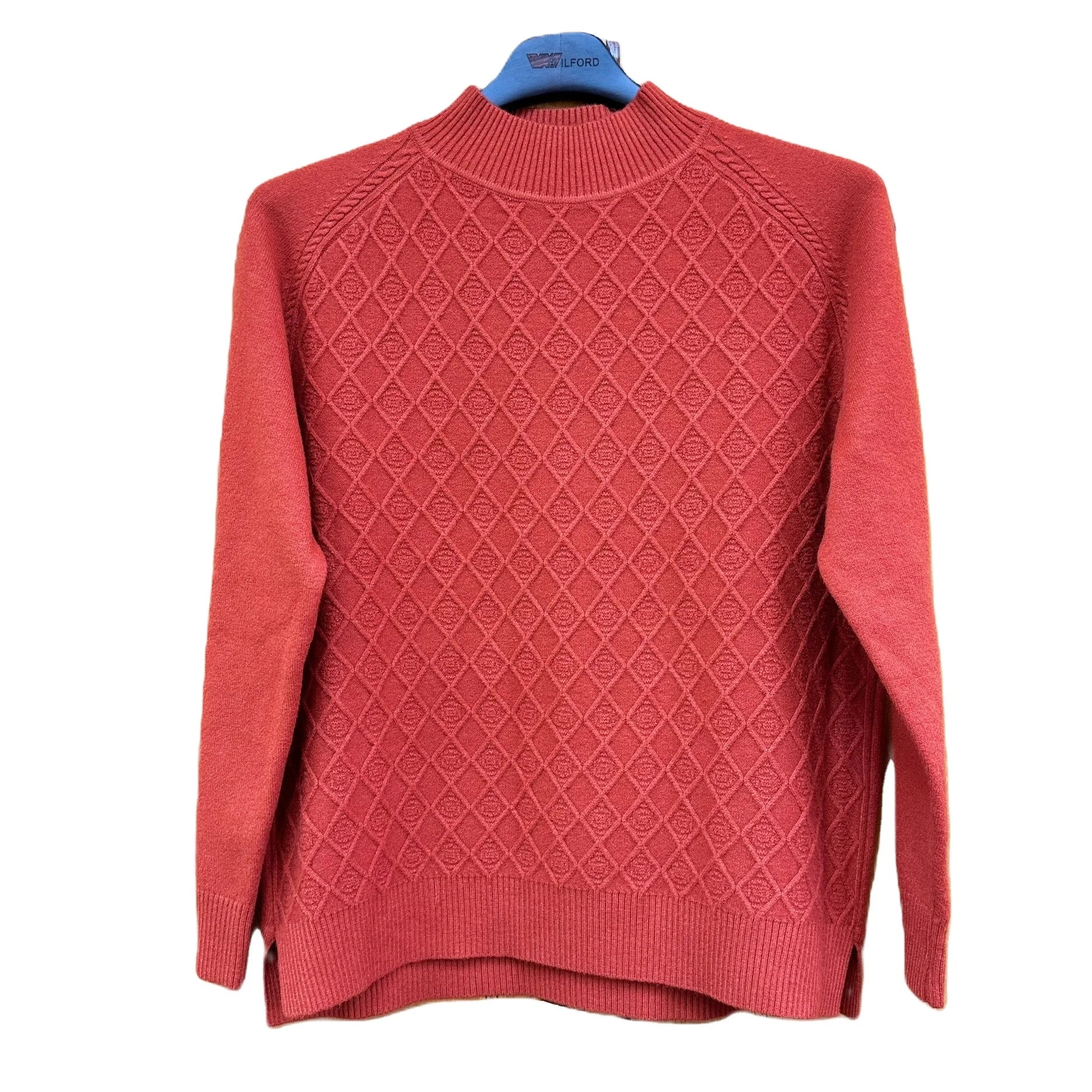 High Quality Women's Casual Style Long-Sleeved Knitted Pullover Sweater for Rust Solid Pattern Fashion Hot Selling Knitwear