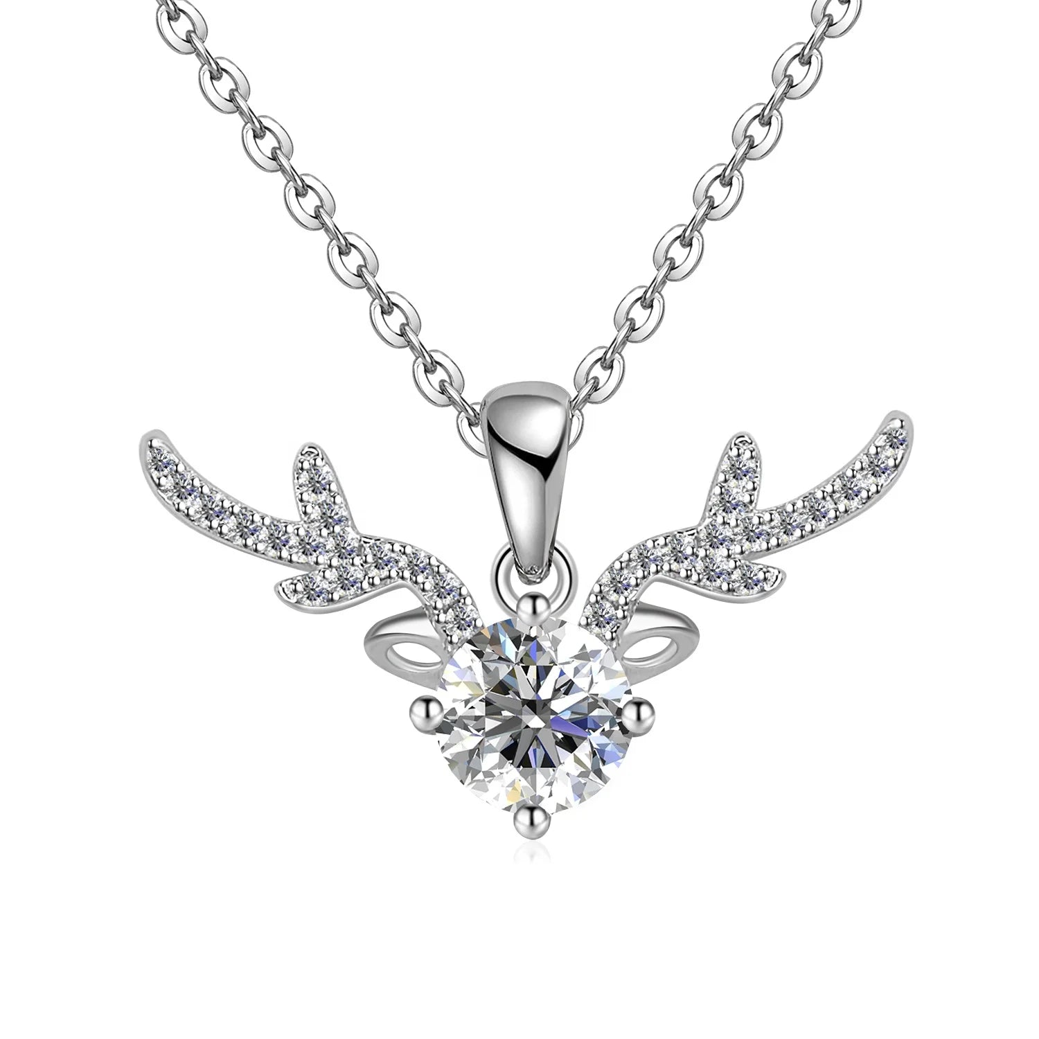 Lab Grown Diamond Sterling Silver Women Jewelry Accessories Angel Wing Moissanite Pendant Necklace Destiny Jewellery