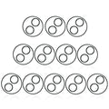 Replacement Valve Cover and Shaft O-Rings for Jandy NeverLube/Pentair Valves and Hayward PSV Valves (Part No.PSXVZ2A)36pcs