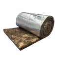 UET No Harmful Fiberglass Insulation A1 Fire Resistant Performance  Eco Brown Glass Wool Roll for Roof or Wall Insulation 55mm