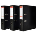 A4 Extra Strong Black Lever Arch Files Plastic on Board Folder Document Storage