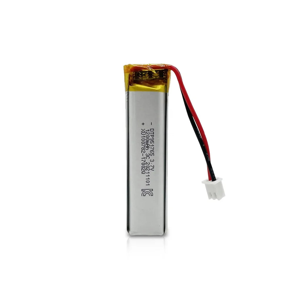 Factory Custom 3.7V 1200mAh Li-Ion Polymer Battery Rechargeable Lipo Pouch for RC Helicopter 951765 1200mah Lithium Ion