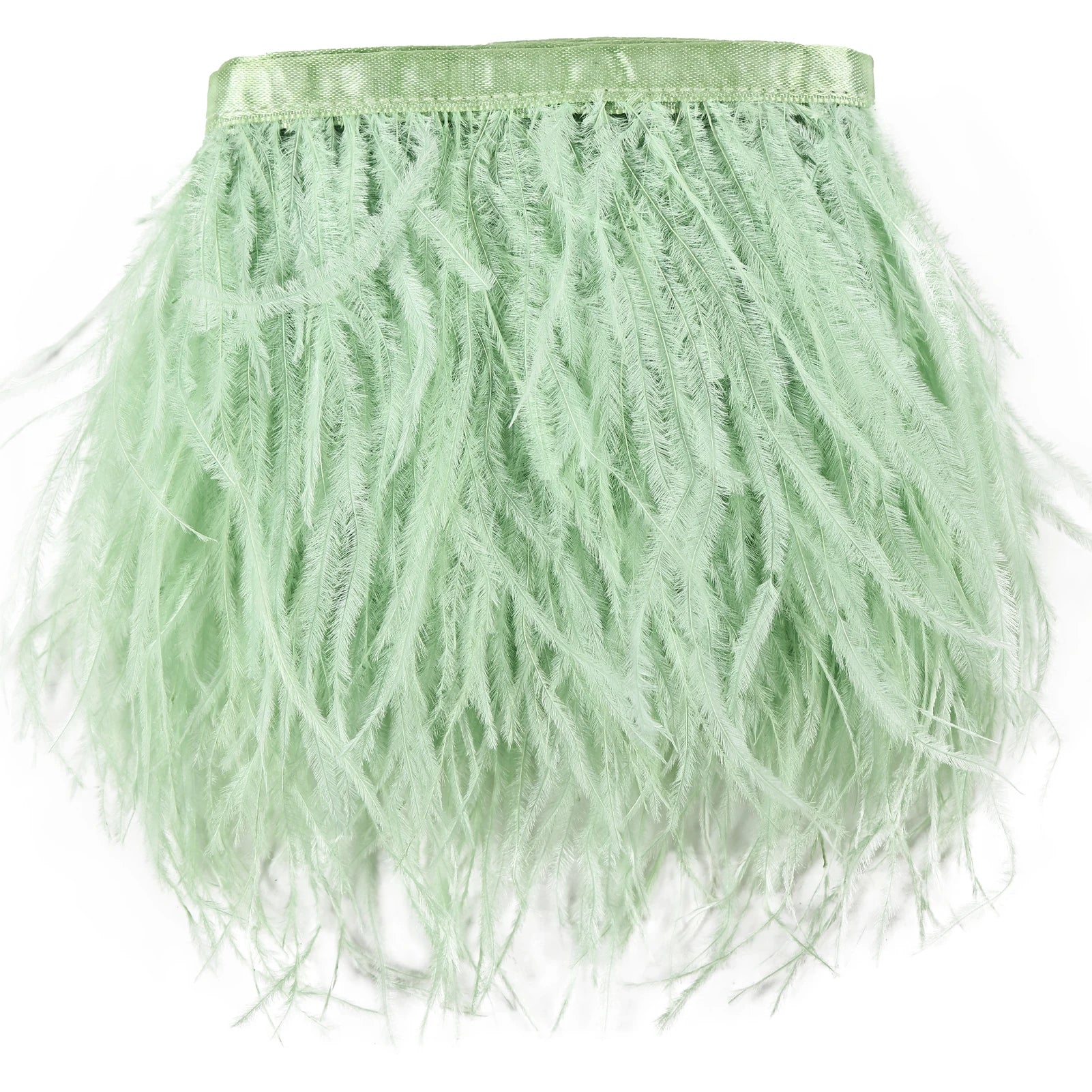 Wholesale High Quality 2 Ply Ostrich Feather Trim 10cm to 18cm Purple Ostrich Feather Fringes Trimming 10-15